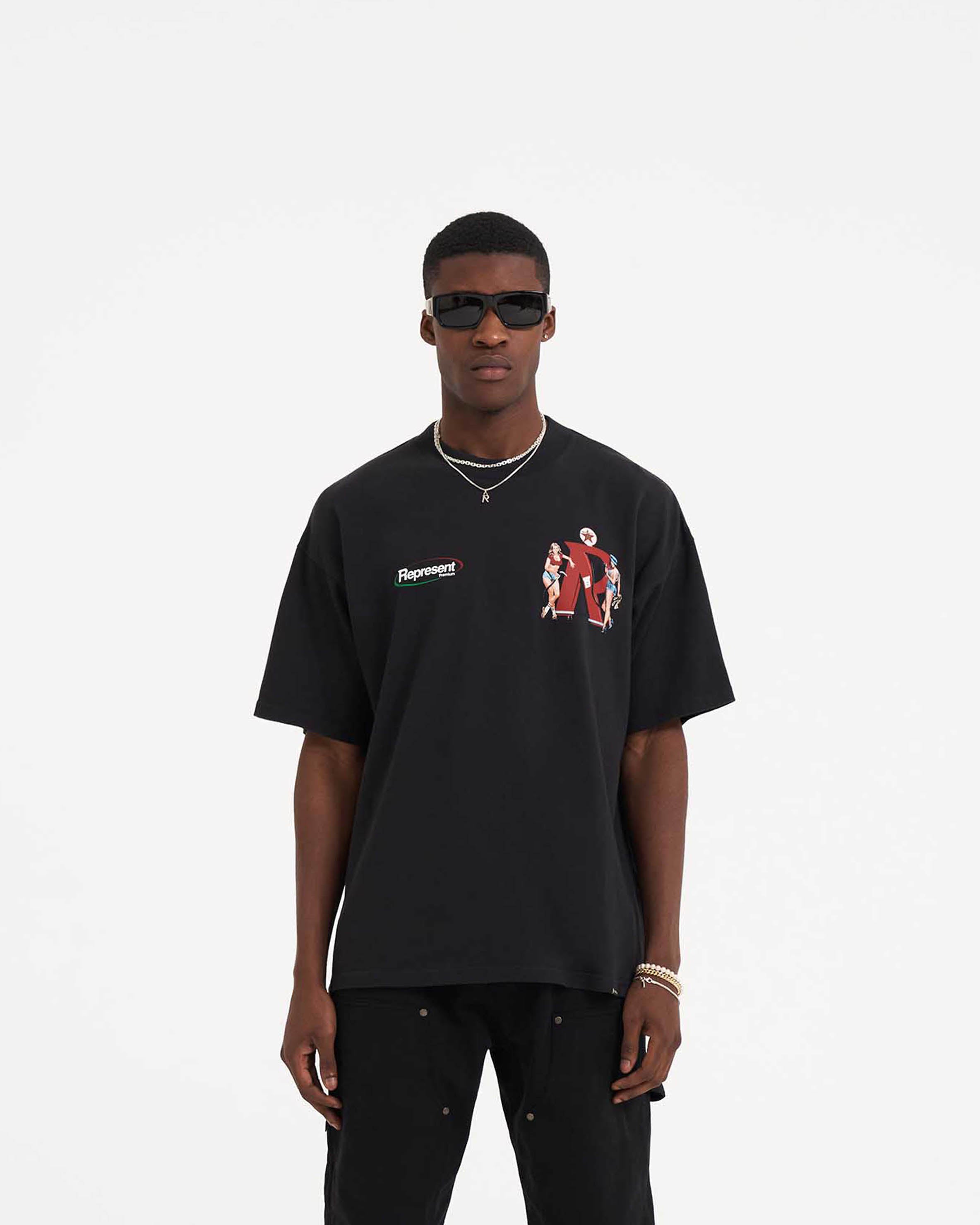 Represent Premium T-Shirt - Off Black